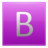 Letter B pink Icon